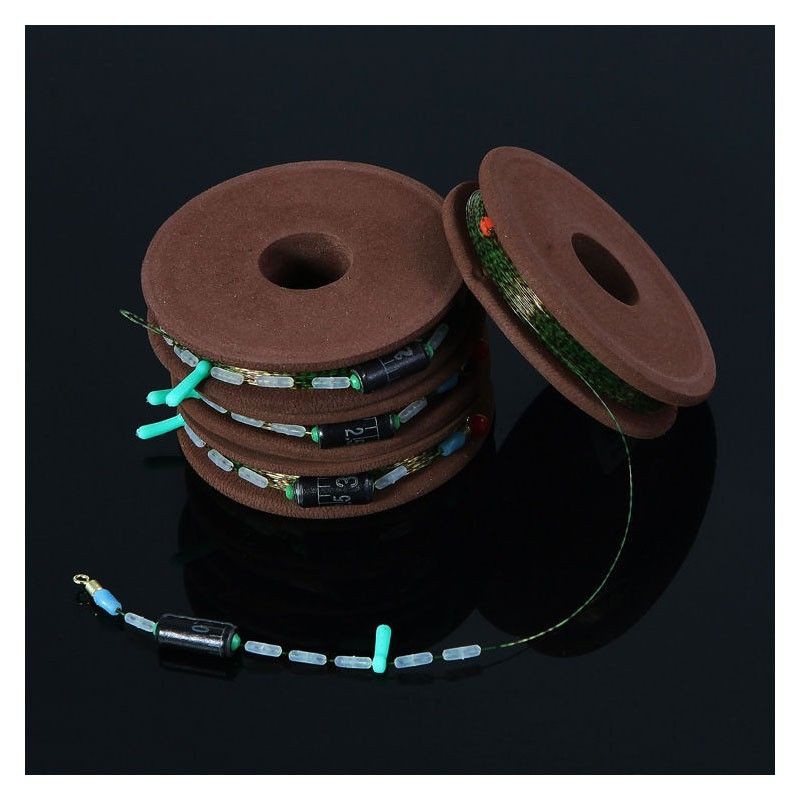 Bộ dây trục câu đơn câu đài buộc sẵn cước câu cá tàng hình đủ kích cỡ, thẻo câu đa năng