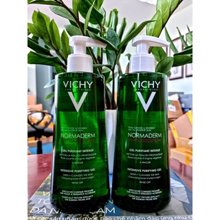 Sữa rửa mặt dạng gel dành cho da dầu mụn Vichy Normaderm Phytosolution Intensive Purifying Gel 400ml