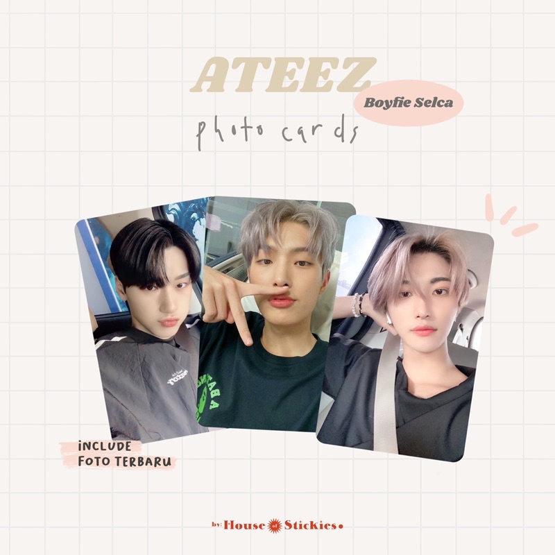 Thẻ Ảnh Nhóm Nhạc Ateez (Boyfie Selca Ed.)