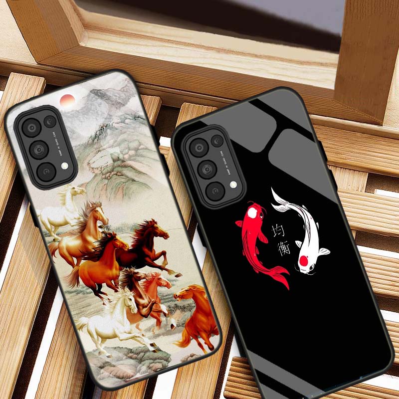 Ốp Lưng OPPO RENO 4, RENO 4 Pro, RENO 5 Mặt kính cường lực Cao Cấp, Sang Trọng thiết kế Độc Quyền