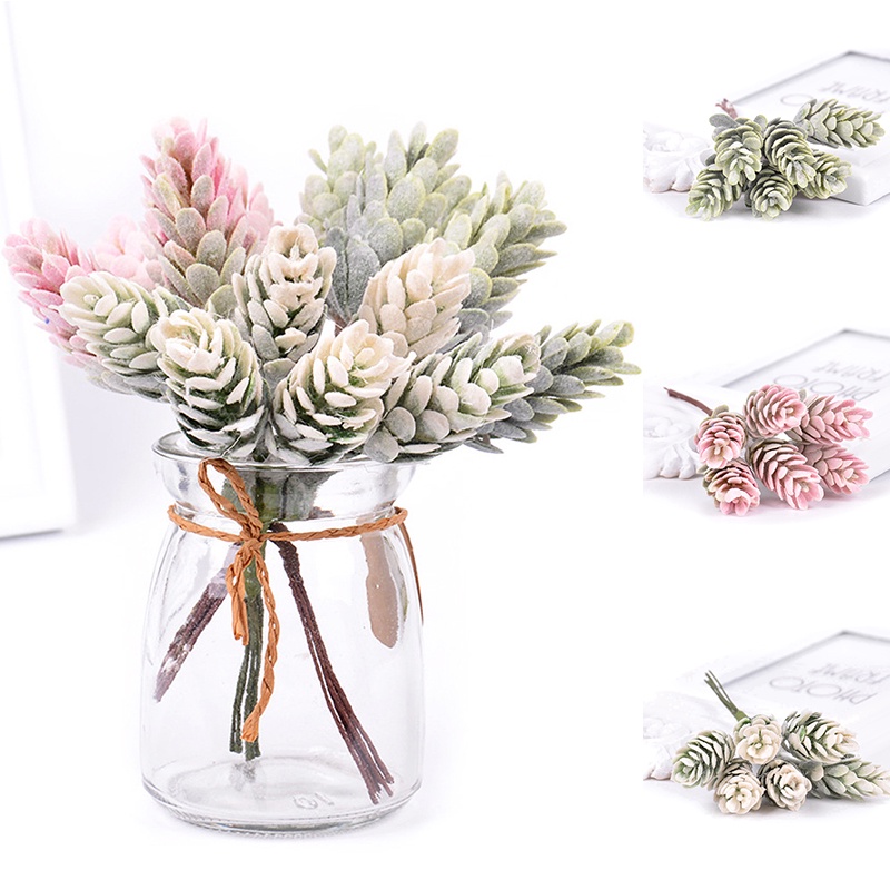 Lọ Hoa Cỏ Giả Hình Nón / Quả Dứa / Quả Thông Độc Đáo Trang Trí Nhà Cửa DIY
