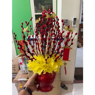 Bình Nụ Tầm Xuân Mini Để Bàn 50x50cm