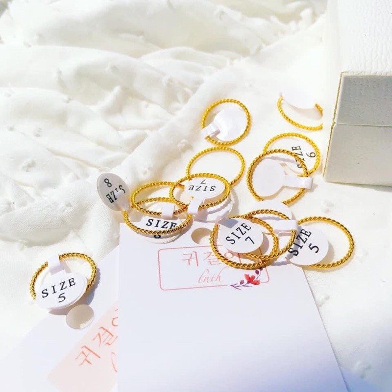 Nhẫn Titan xoắn mảnh