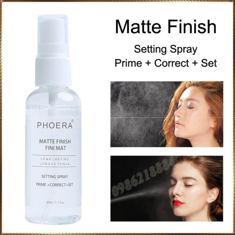 Xịt cố định lớp trang điểm PHOERA dưỡng ẩm kiềm dầu PH