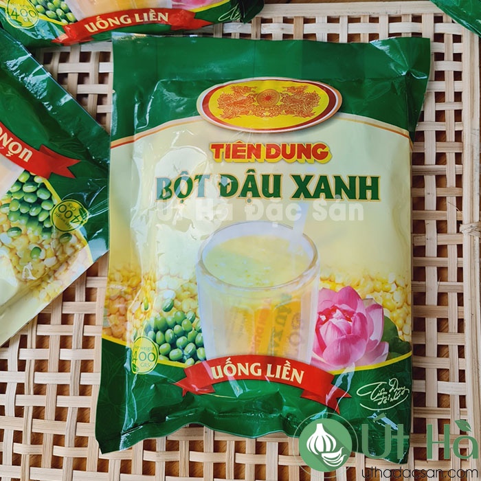 Bột Đậu Xanh Uống Liền Tiên Dung Bịch 400gr Bột Tự Nhiên Nguyên Chất - Út Hà Đặc Sản