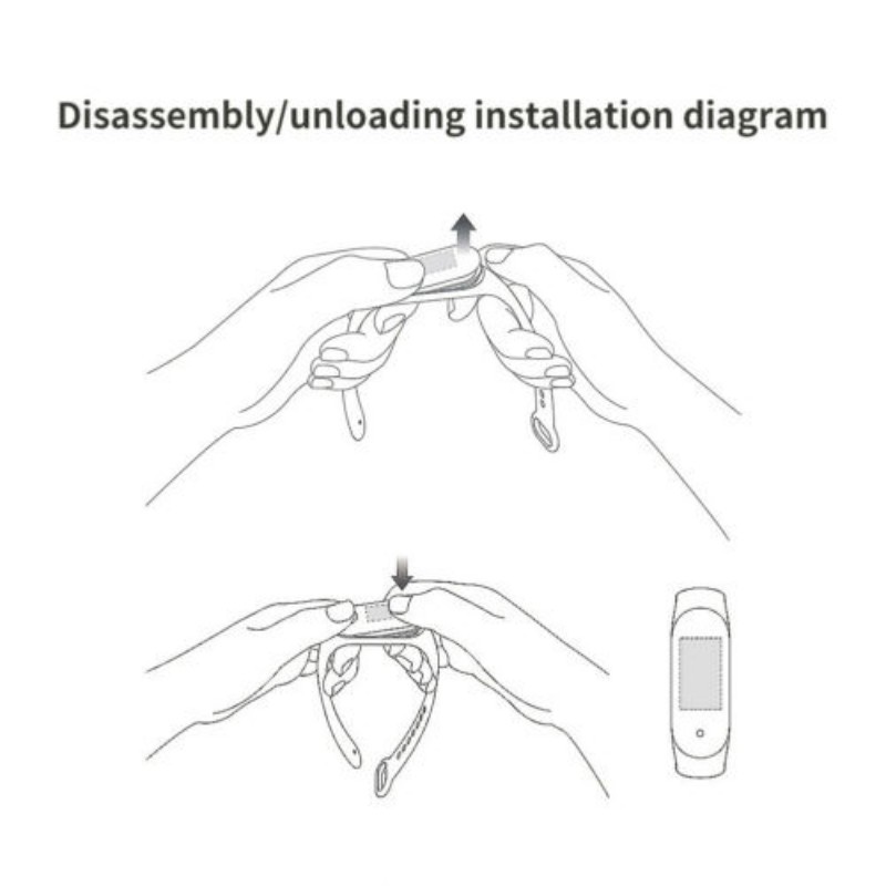 Dây silicon đeo tay thay thế cho đồng hồ thông minh Xiaomi Mi Band 4 thời trang