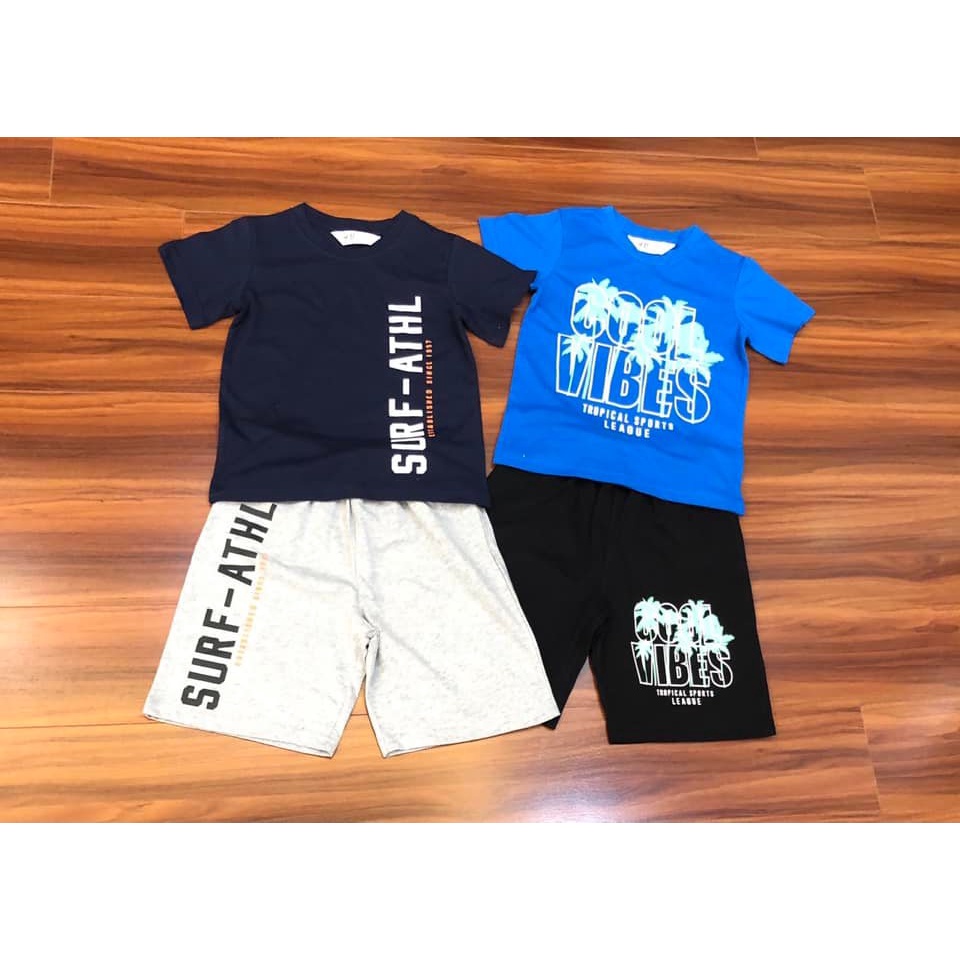 Bộ HM cotton bé trai size đại-HÀNG SALE KO ĐỔI TRẢ
