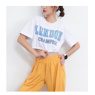 Crop top dây rút london from trái bí