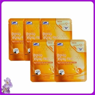 Mặt nạ Coenzyme Q10 dưỡng da - Mặt Nạ giấy thiên nhiên Mỹ phẩm hàn quốc cao cấp 3W CLINIC FRESH COENZYME Q10 MASK SHE
