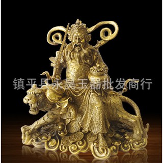 Tượng đồng phong thủy chiến thần cưỡi mãnh thú 24cm