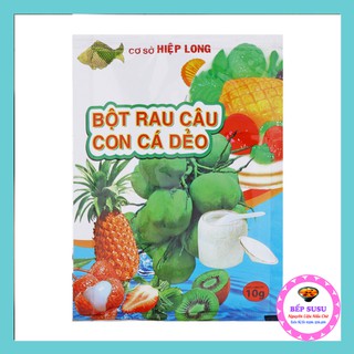 Bột rau câu con cá dẻo Hiệp Long hàng chính hãng nguyên liệu nấu trà sữa thái xanh thạch rau câu bịch nhỏ 1 gói