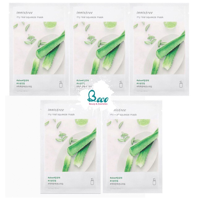 Mặt nạ giấy nha đam Innisfree My Real Squeeze Mask EX Cucumber - 20ml