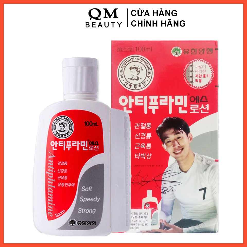 Dầu nóng Antiphlamine chính hãng 100ml Hàn Quốc, dầu xoa bóp - QM Beauty