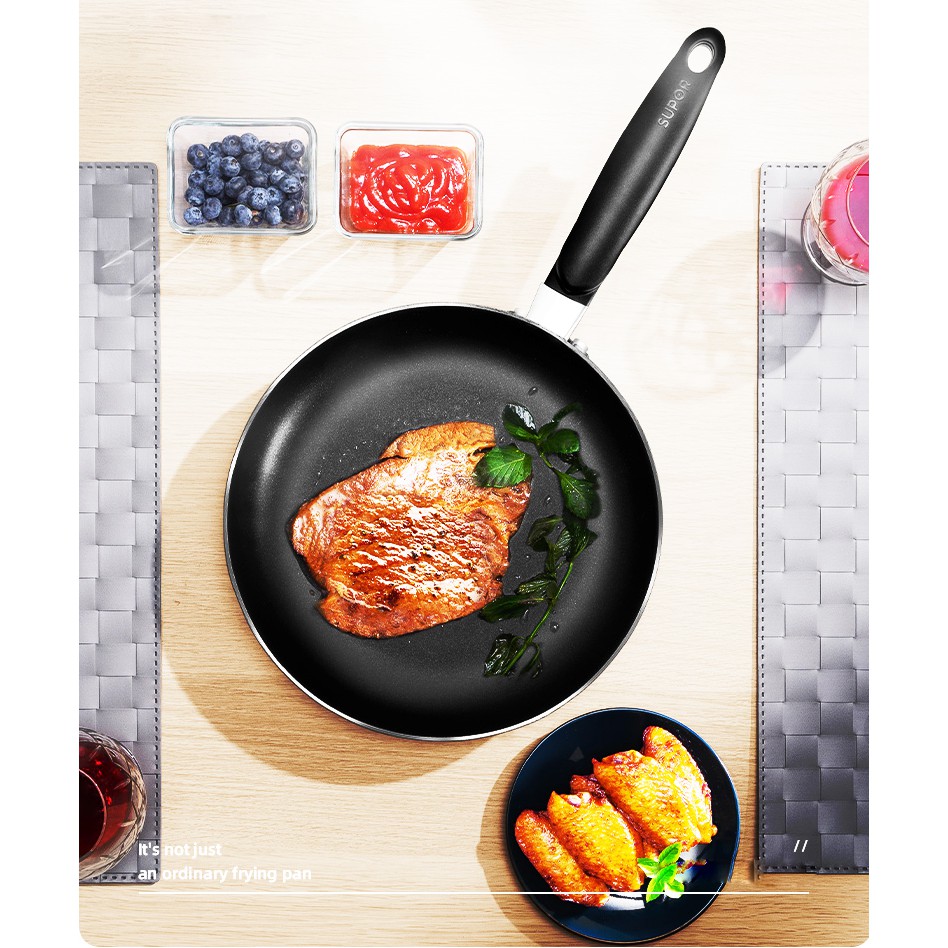 Chảo chống dính sâu lòng có nắp kính size 24cm 26cm dùng được mọi loại bếp