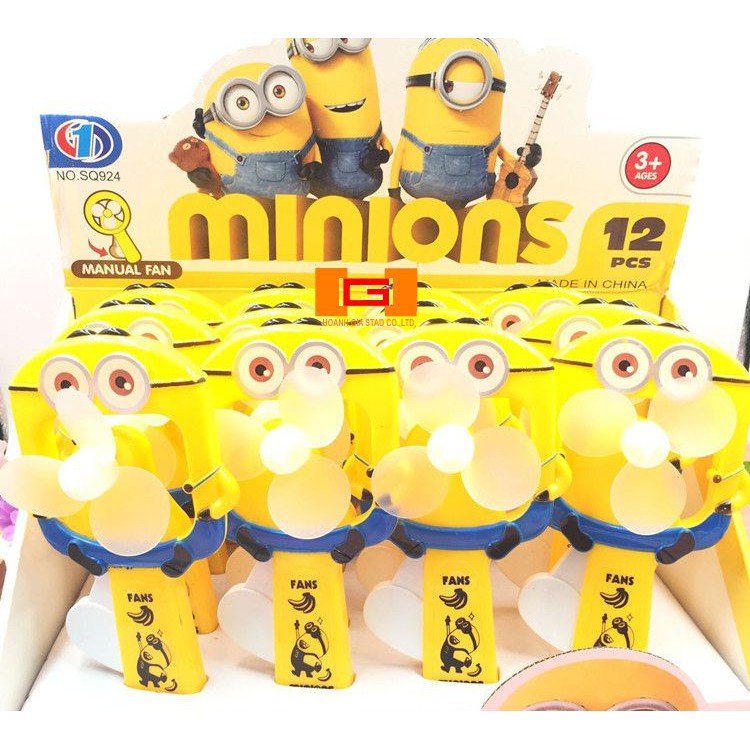 Quạt MINI cầm bóp tay hình dáng MINIONS