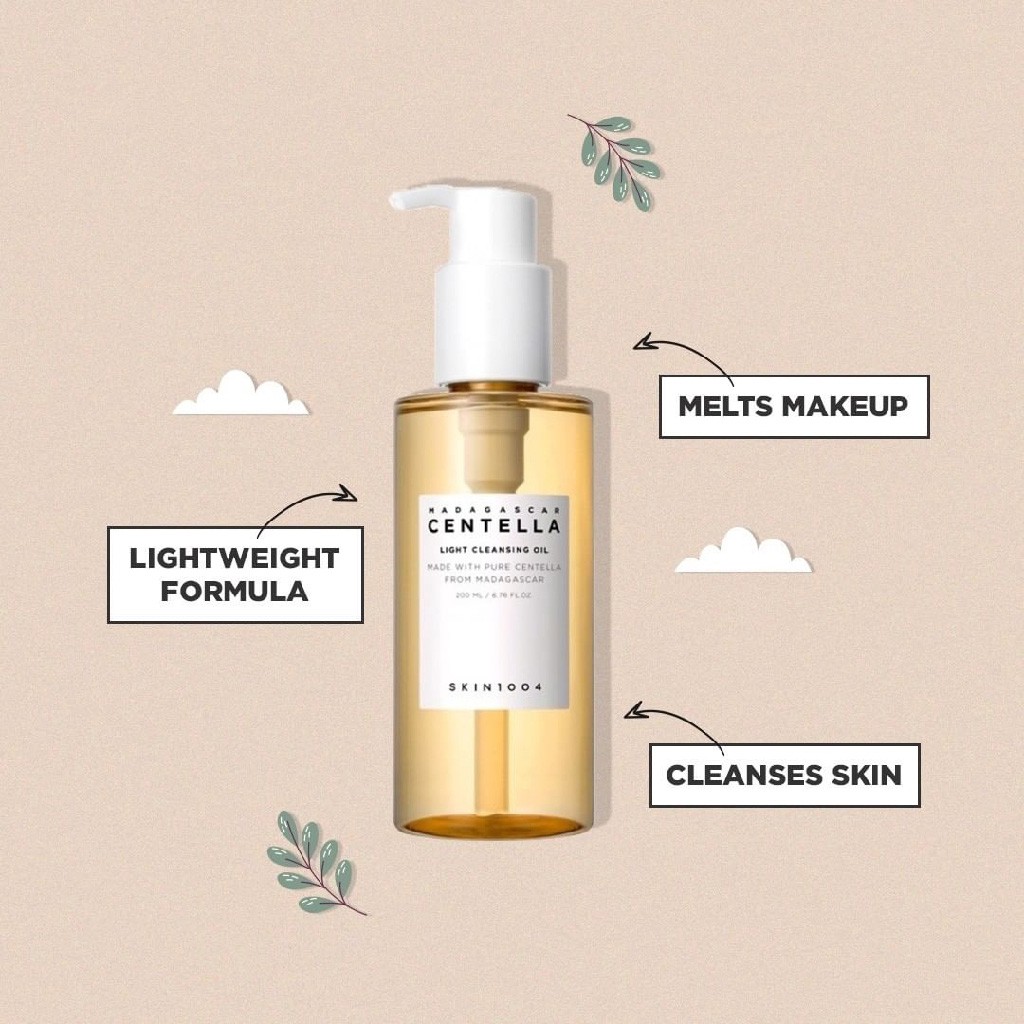 Dầu Tẩy Trang Skin1004 Madagascar Centella Light Cleansing Oil Chiết Xuất Rau Má 200ml [ Đại Lý Chính Hãng ]