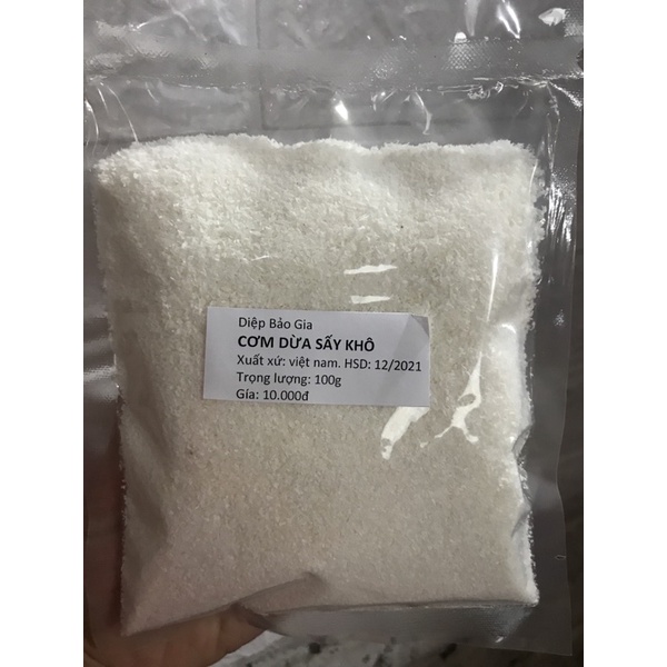 Cơm dừa vụn sấy khô 100g