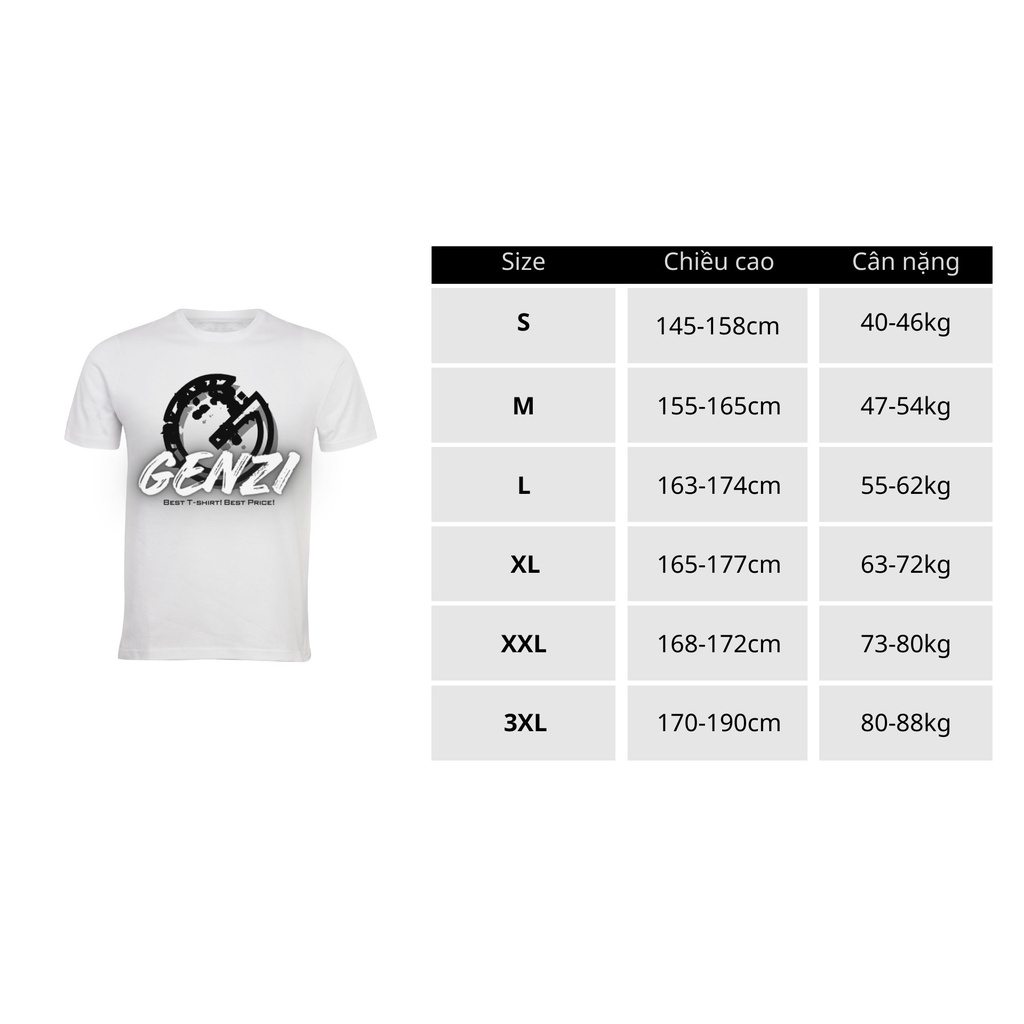 Áo thun GUCCI unisex nam nữ ngắn tay cổ tròn màu đen trắng đủ size S-XXL< 95kg bigsize, phong cách hàn quốc, đường phỐ