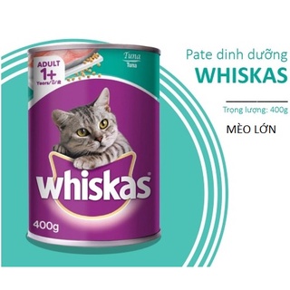 Lon pate cho mèo lớn whiskas chính hãng 400g
