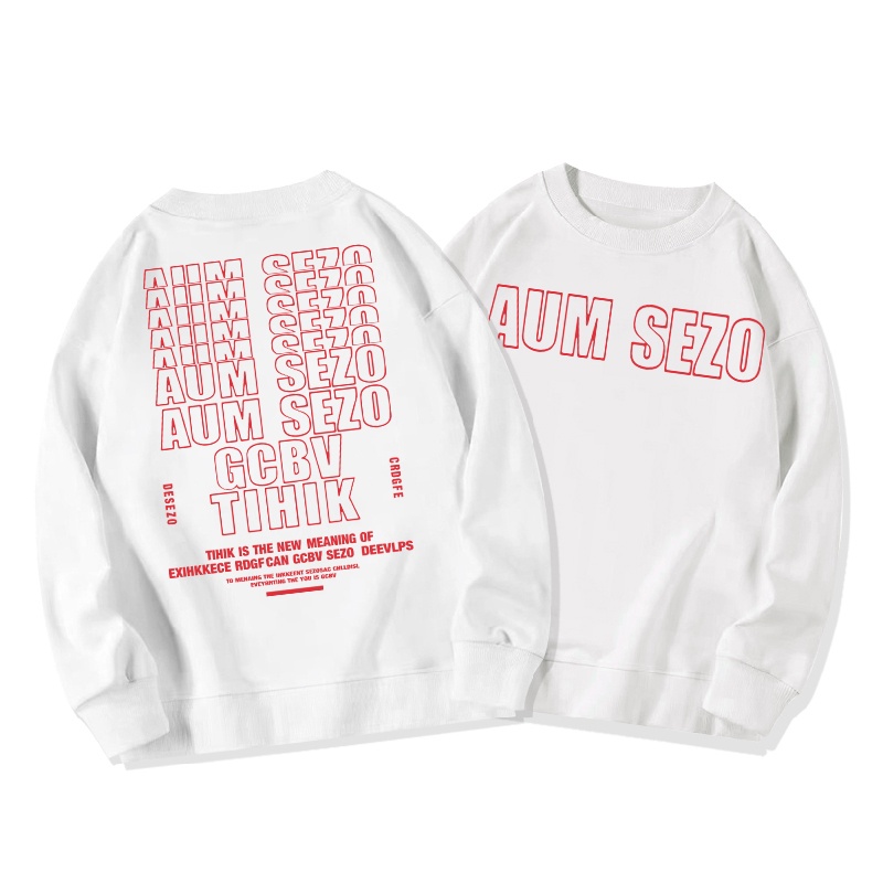 SELVZE Áo sweater tay dài cổ tròn in họa tiết thời trang retro dành cho nữ