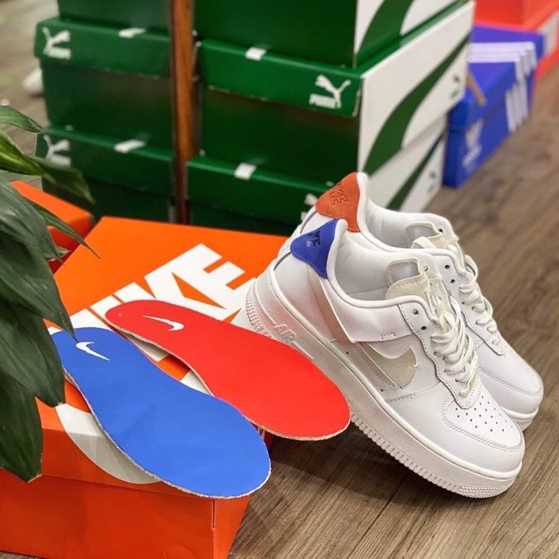 Giầy foce trắng gót hai màu 11