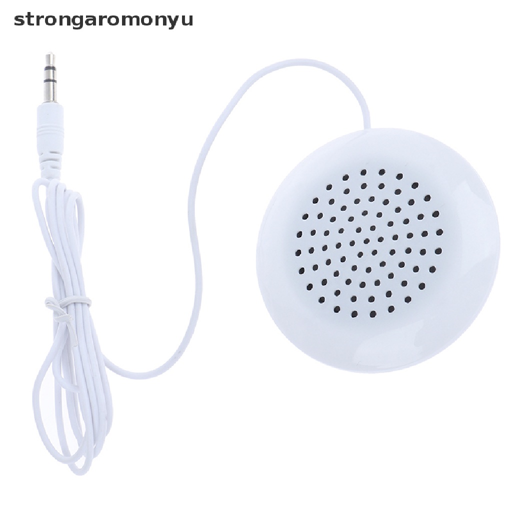 Loa nghe nhạc MP3 MP4 CD mini màu trắng giắc cắm 3.5mm