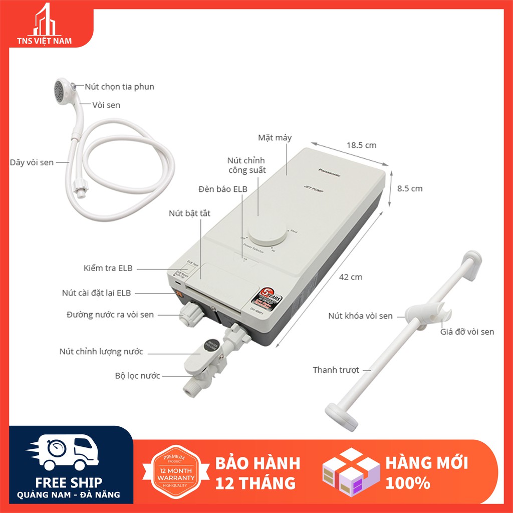 Máy nước nóng Panasonic DH-4MS1VW