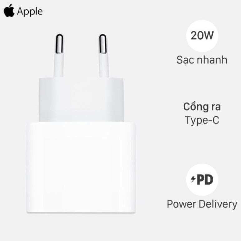 Adapter Sạc Type C 20W dùng cho iPhone/iPad Apple MHJE3