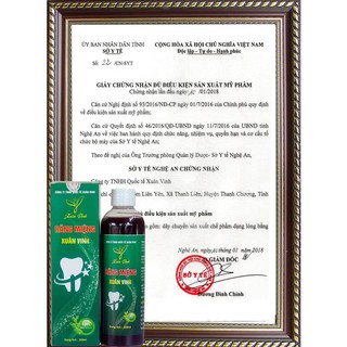 nước súc miệng sâu răng xuân vinh