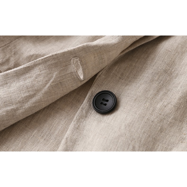Áo vest blaze linen nữ 1 lớp dài tay túi bổ, thời trang trẻ, phong cách Nhật | BigBuy360 - bigbuy360.vn