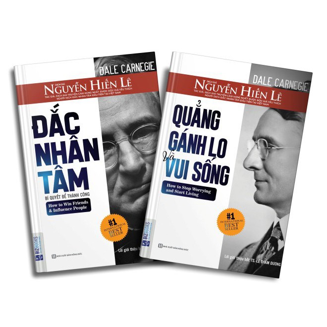Sách - Combo Đắc Nhân Tâm + Quẳng Gánh Lo Đi Và Vui Sống + Tặng kèm bookmark
