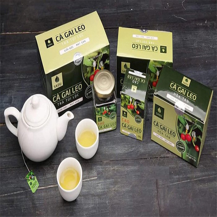 [1KG] TRÀ GIẢI ĐỘC GAN CÀ GAI LEO CHÍNH HIỆU SADU TÚI LỌC hỗ trợ giải độc điều trị bệnh gan cho cả gia đình