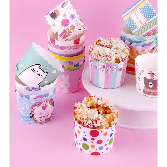 SET 50 KHUÔN GIẤY CUPCAKE 6CM