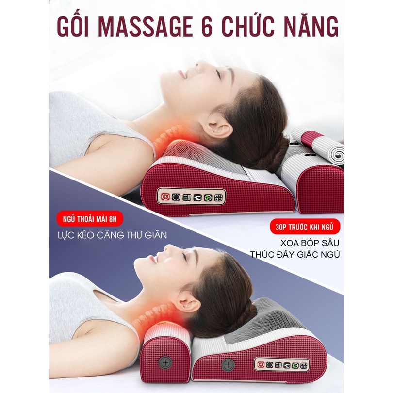 GỐI MASSAGE 6 CHỨC NĂNG OKATO