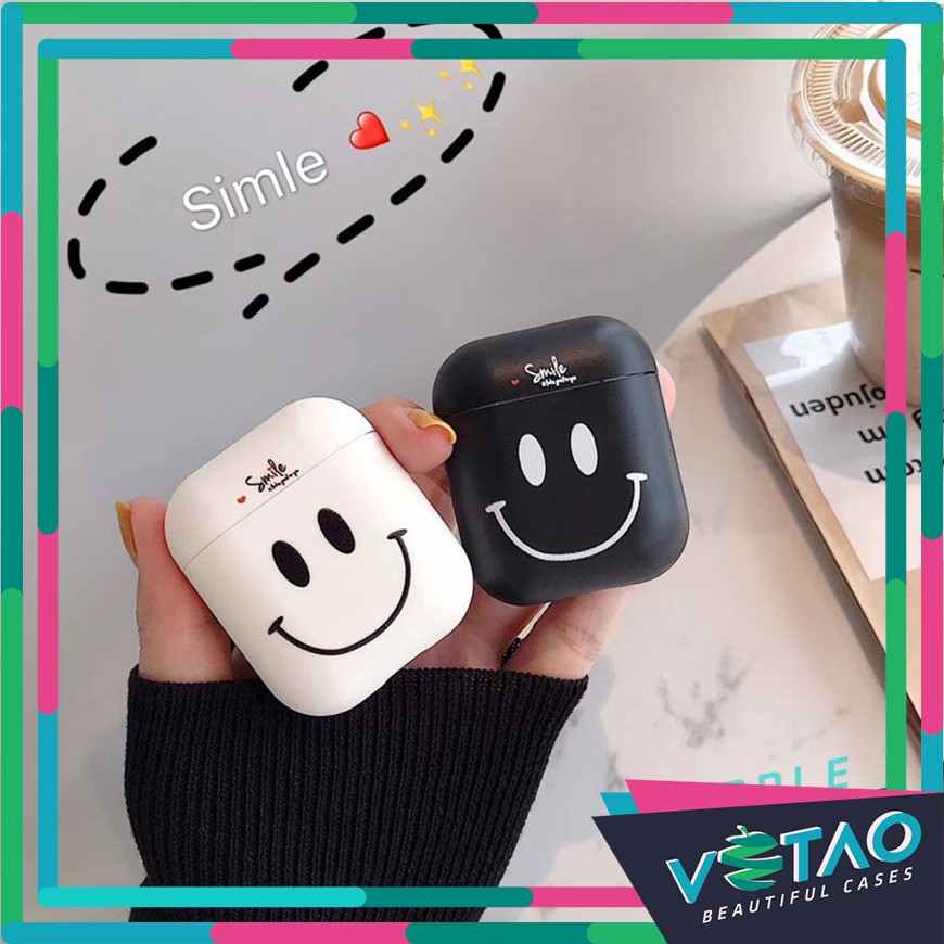 [ FREESHIP TỪ 50K TOÀN QUỐC ] Airpods case, Ốp bảo vệ dành cho Airpods 1/2  - Mặt Cười Emotion