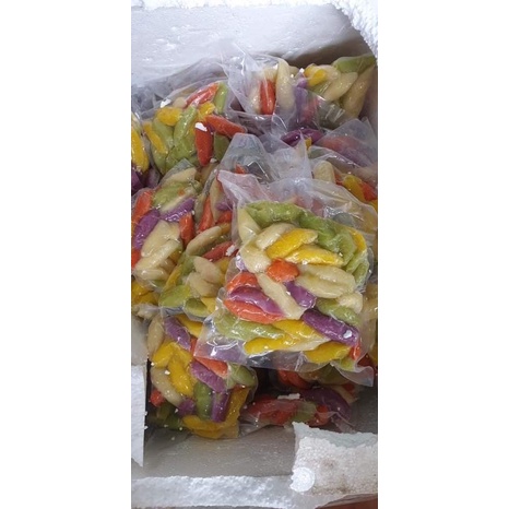 Khoai mì kén màu vàng/ ngũ sắc túi 500gr
