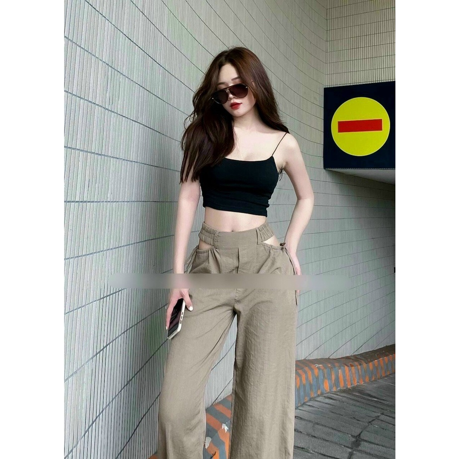 Áo 2 dây bún ngắn sexy