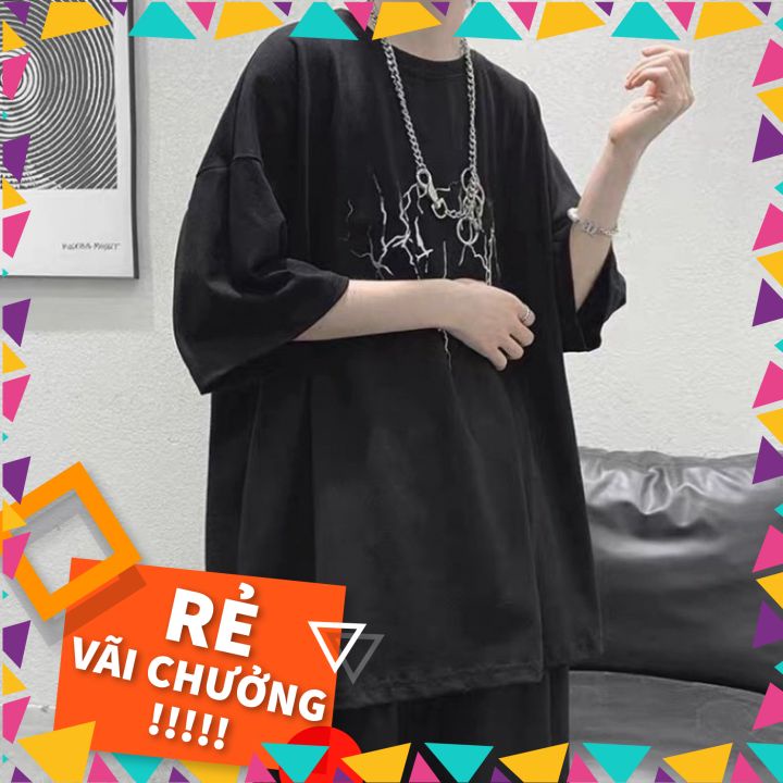 Áo thun nam nữ unisex tay lỡ TS01, áo phông tay lỡ unisex form rộng oversize streetwear | BigBuy360 - bigbuy360.vn