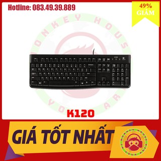 [Giảm 2% nhập "TAPHCLMC6" ] Bàn phím có dây Logitech K120 - HÀNG CHÍNH HÃNG