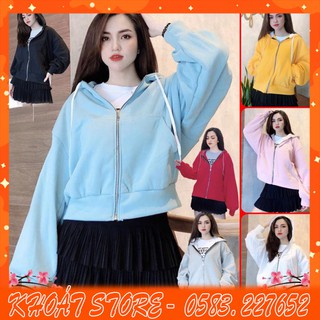 ÁO HOODIE - ÁO KHOÁC NỈ NGOẠI Dơi Tay Phồng (HD2000 - 7 Màu) (KHOÁT STORE)
