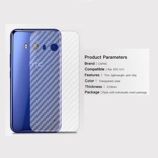 Miếng dán carbon mặt lưng HTC U11
