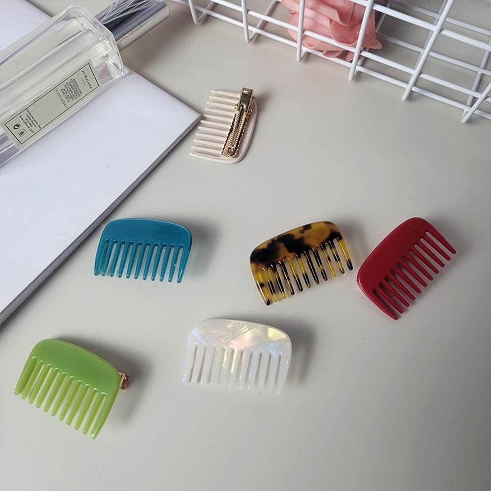 Kẹp Tóc Hình Lược Nhỏ Màu Sắc Kẹo Ngọt Dễ Phối Đồ