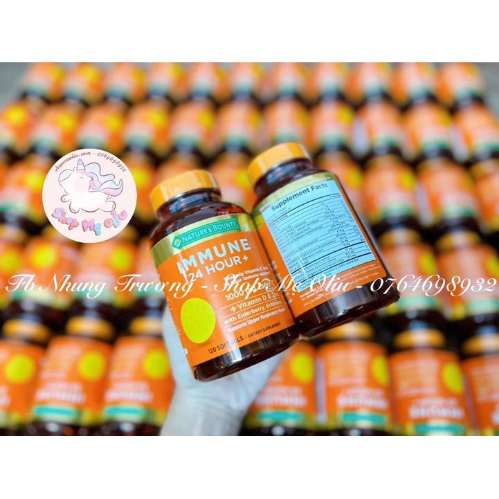 Nature's Bounty IMMUNE 24H của Mỹ 120v