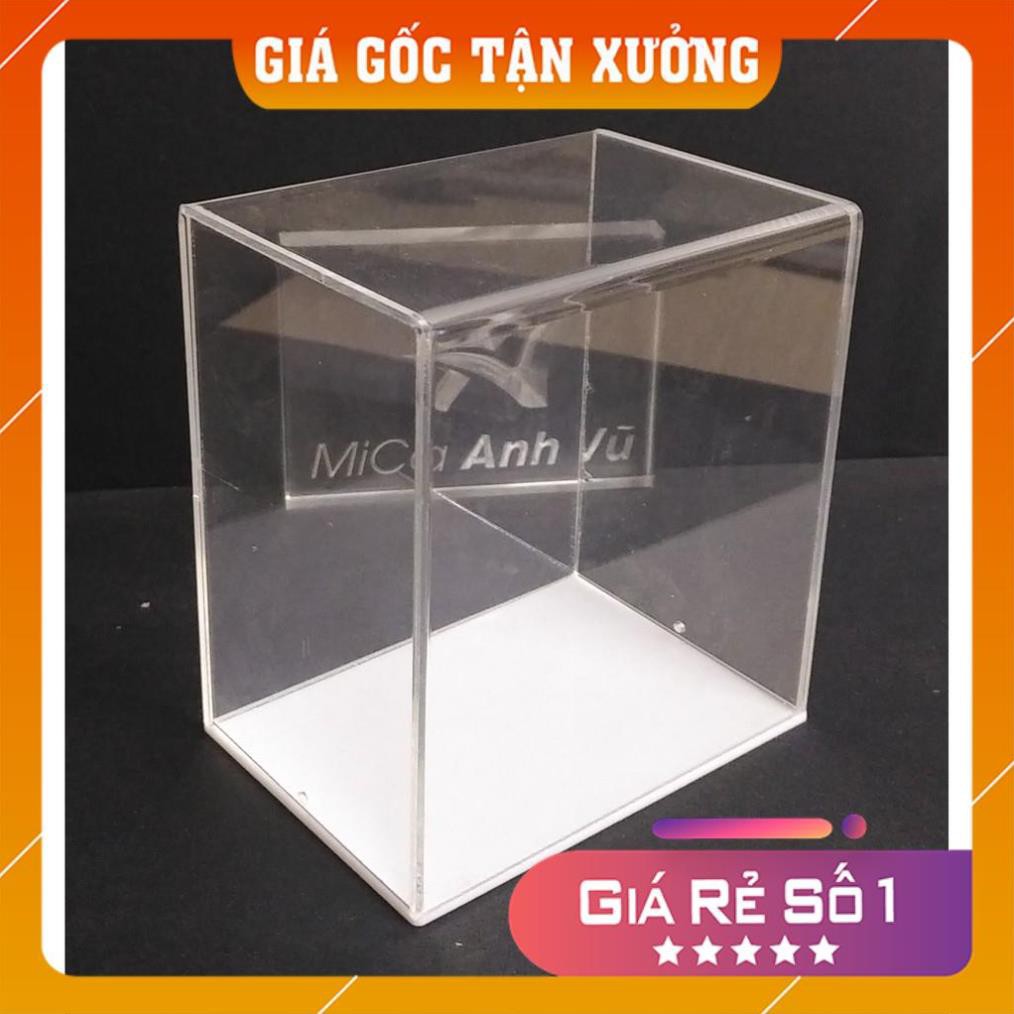 [Giá Tận Xưởng] Hộp trưng bày mica trong 20x20cm đế các màu