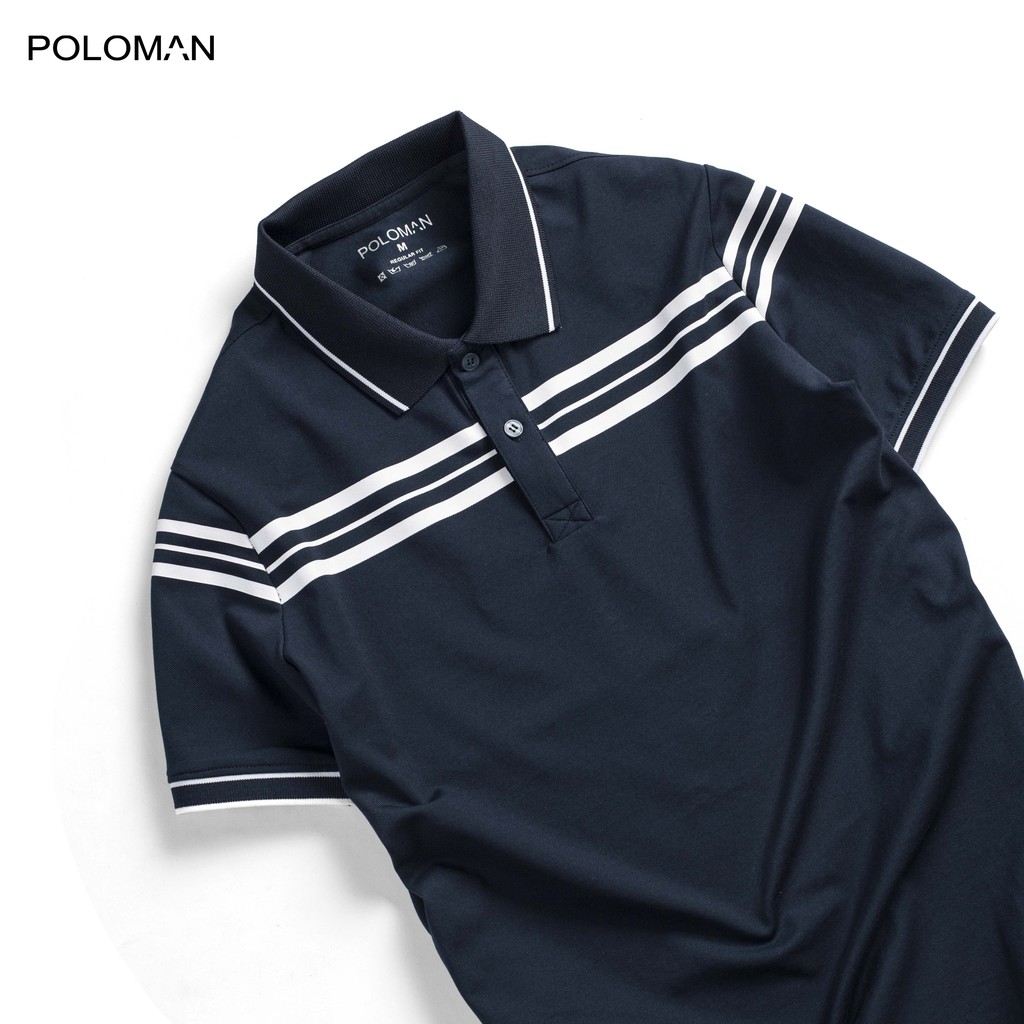 Áo thun Polo nam REGA in phối ngực vải Cotton cá sấu xuất xịn,chuẩn form,trẻ trung-năng động - POLOMAN | BigBuy360 - bigbuy360.vn