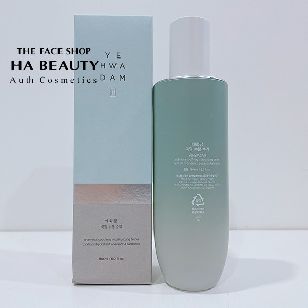 Nước hoa hồng dưỡng ẩm dịu da chống oxy hóa The Face Shop Hà Beauty Yehwadam Artemisia Soothing Moisturizing Toner 180ml