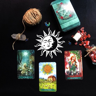 Khăn trải bài tarot, thảm trải bài tarot Moon&Sun
