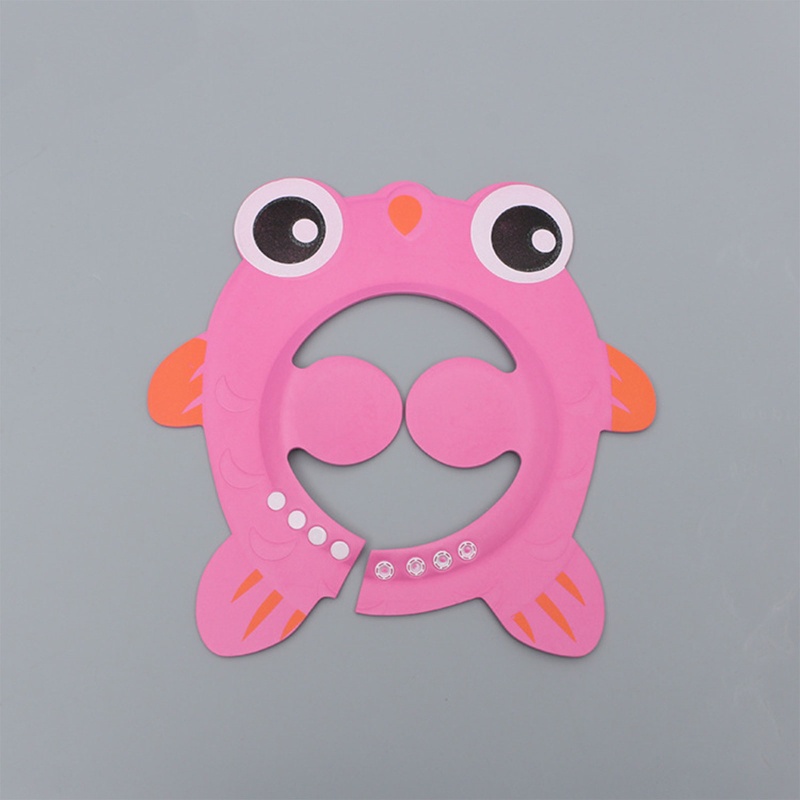 Youyo Mũ Chắn Nước Gội Đầu Bảo Vệ Tai Hình Cá Có Thể Điều Chỉnh Cho Bé Sơ Sinh