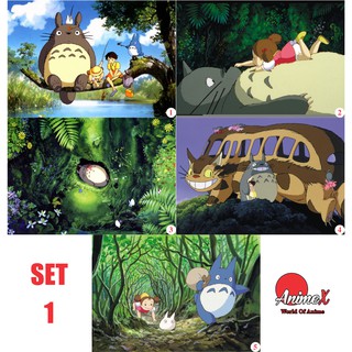 Set 5 Tấm Poster A3 Anime My Neighbor Totoro -Hàng Xóm Tôi Là Totoro - Áp Phích Dán Tường By AnimeX