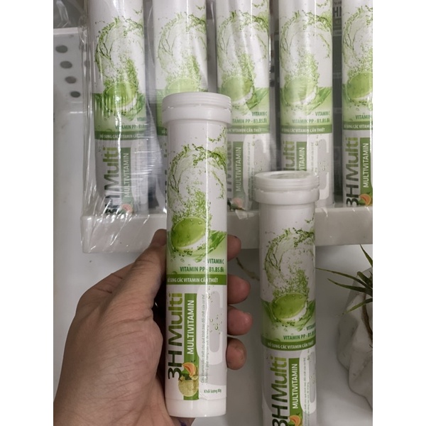 Viên sủi vị dưa lưới thơm ngon độc đáo tuýp to